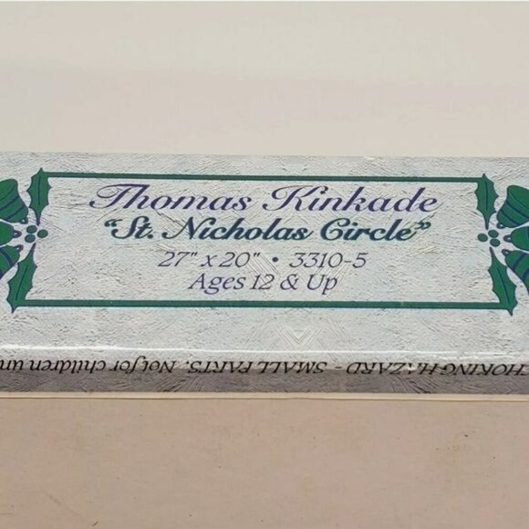 Thomas Kinkade 20x27 St Nicholas Circle 1000 Piece 1996 Sealed Ceaco Puzzle - Picture 5 of 5